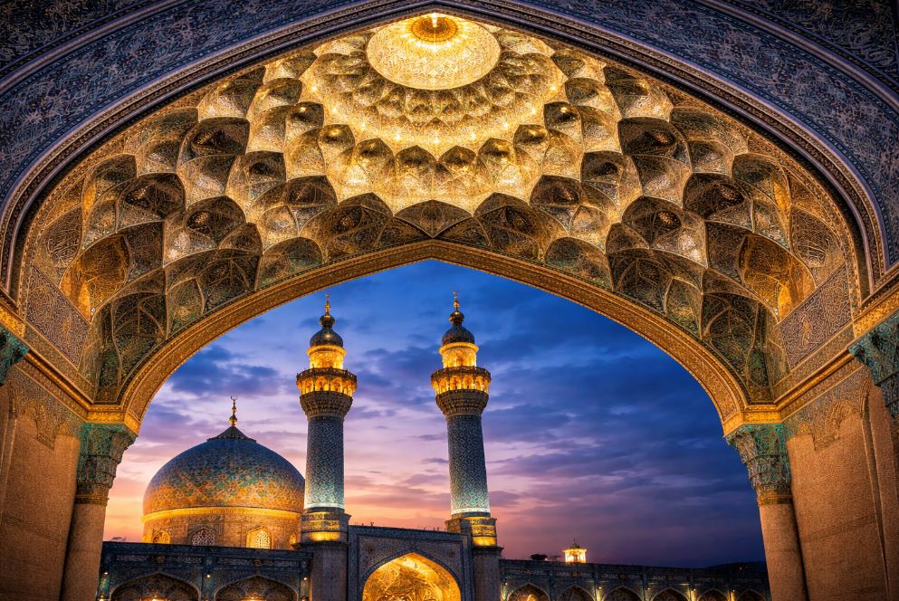 مقرنس کاری در گنبد و گلدسته چگونه اجرا می‌شود؟