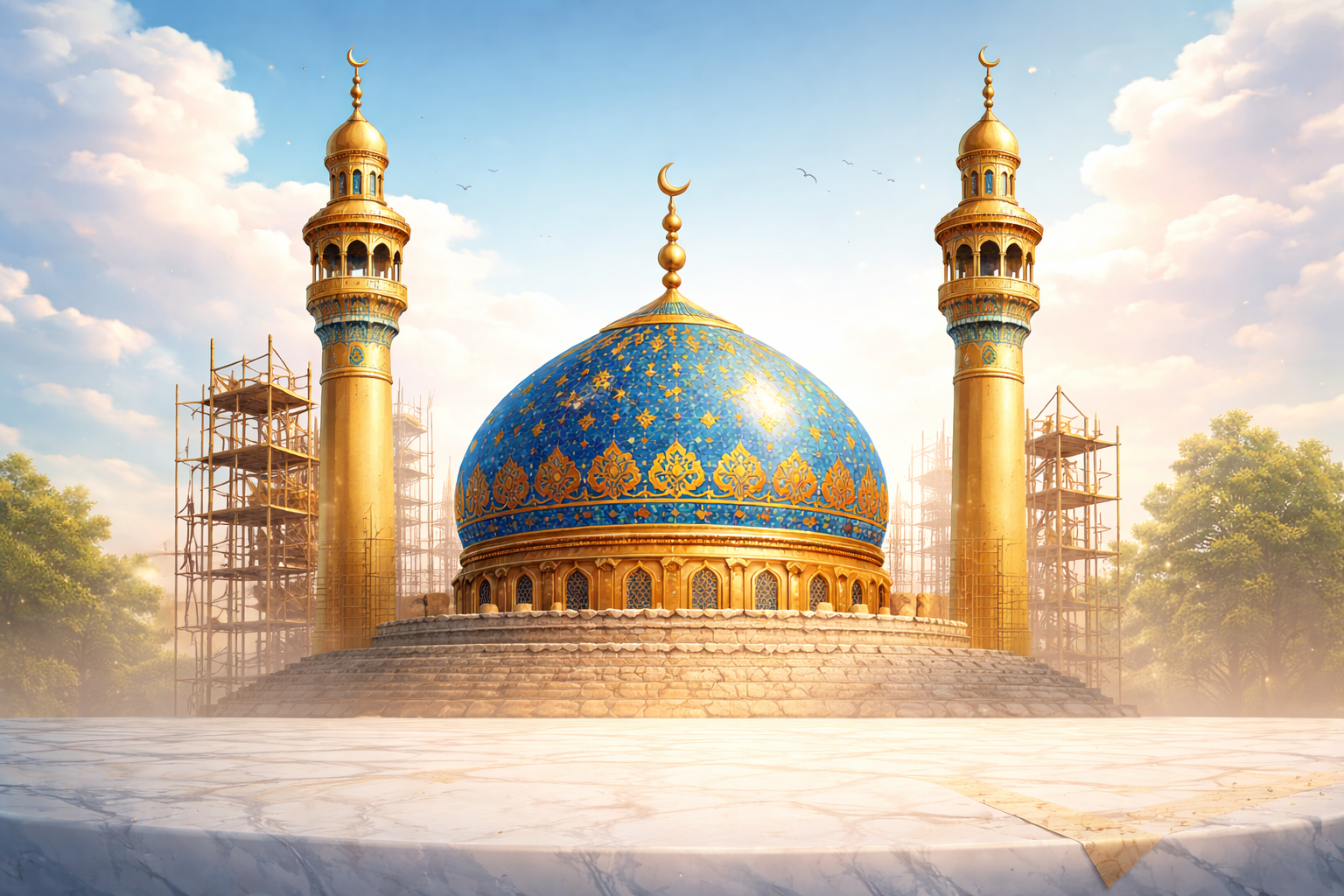 زیبایی جاودانه‌ گنبد گلدسته سازی