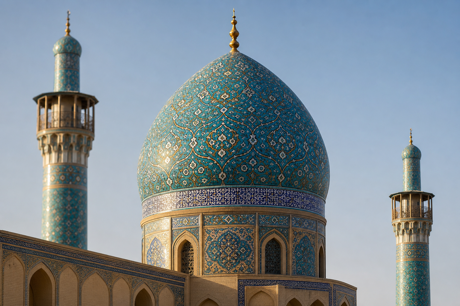 چطور نقش و رنگ کاشیکاری گنبد را با فرم و سازه هماهنگ کنیم؟